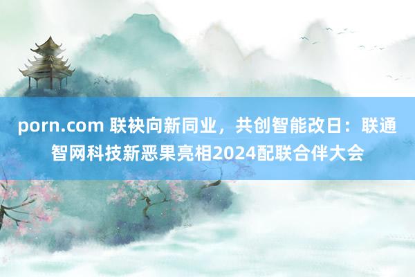 porn.com 联袂向新同业，共创智能改日：联通智网科技新恶果亮相2024配联合伴大会