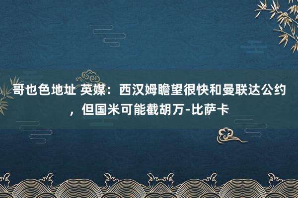 哥也色地址 英媒：西汉姆瞻望很快和曼联达公约，但国米可能截胡万-比萨卡